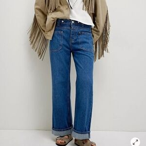 Free People We The Free Free People Palmer Cuffed Jeans Size 27 NWT